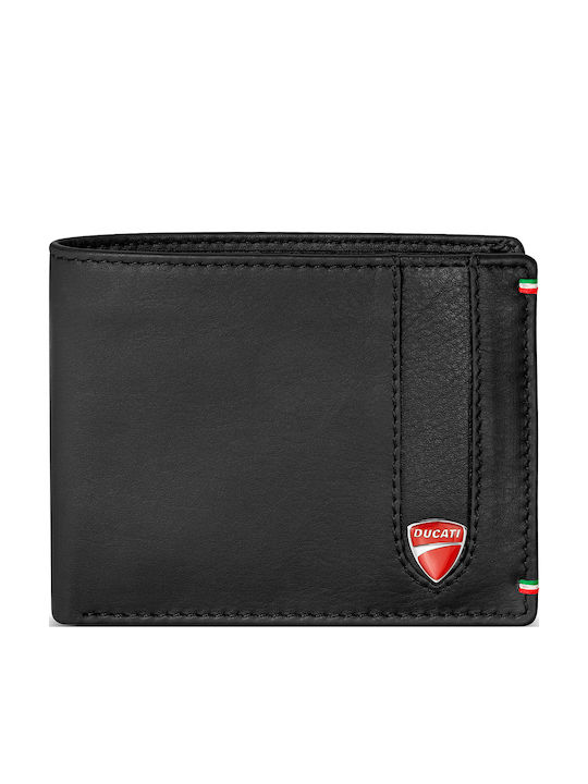 Sicuro Herrenbrieftasche Schwarz Leder Mit Schiebemechanismus
