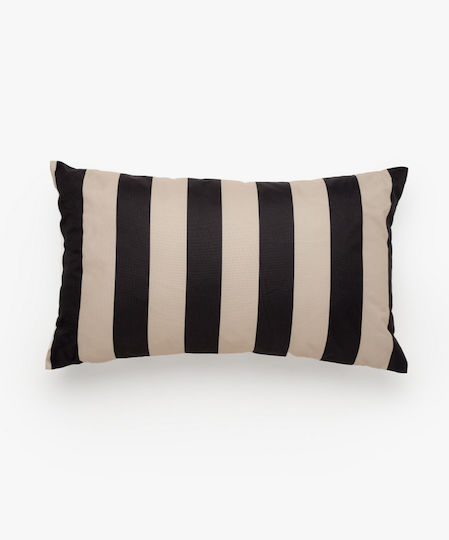 Garden Glory Black Beige Cushion 30x50cm Garden Glory Black Beige Cushion 30x50cm