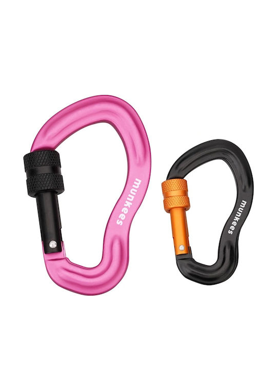Munkees Ear Shape Forged Carabiner Screw Lock 75 Mm & 56 Mm