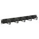 Organizator de cabluri Mirsan Mr.okp1u19.01 1u 19" 5 cleme dulapuri Soho negru
