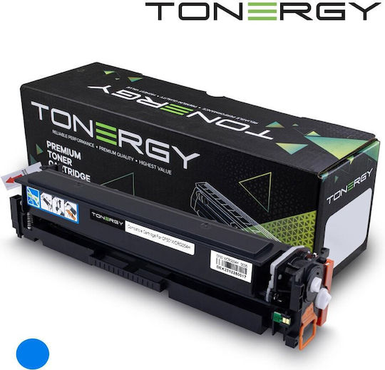 Тонер касета за принтер HP LaserJet Pro M254 M254dw MFP M280 M280nw M281 M281cdw M281fdw Canon i-SENSYS LBP-611cn LBP-613cdw MF-631cn MF-633cdw MF-634cdw MF-635cx Cyan CRG054H-C Tonergy неоригинална Забележка 2500 копия чип