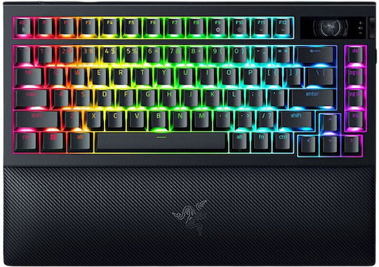 Razer BlackWidow V4 Pro Fără fir Gaming Tastatură Mecanică 75% cu Razer Orange comutatoare și iluminare RGB (Engleză Internațională)