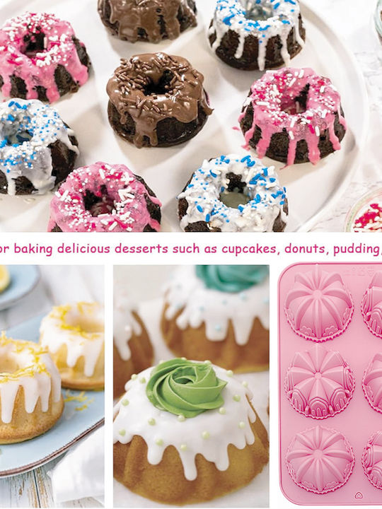 Φόρμα Ζαχαροπλαστικής για Cupcakes/Muffins από Σιλικόνη 26x17x3εκ.