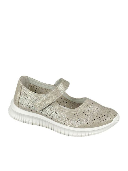 Amarpies Damen Ballerinas in Silber Farbe