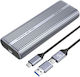 Orico Acom2-u4-gy Box M.2 Ssd External Usb Type-c Gray