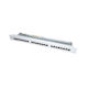 Panou de Conexiuni Roline 26.99.0329 19" Rack 24 Porturi Ecranat Cat 5e Clasa D Eia Tia 568b Gri Deschis