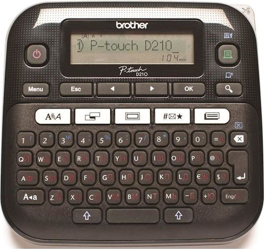 Brother Pt-d210 Electronic Handheld Label Maker in Black Color