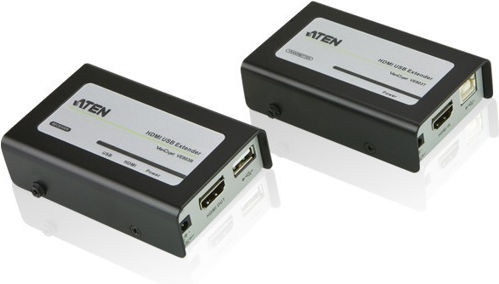 Aten Aten Ve803 KVM-Extender von HDMI F USB B F zu HDMI F USB A F über Cat 5e Kabel 4x RJ-45 bis zu 40m bis zu 1920x1200 Auflösung 2 Geräte