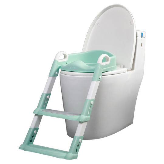 X-treme Baby Scaun De Toaletă Pentru Copii Mic Cu Treaptă Cu Mânere Verde