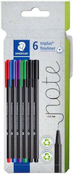 Staedtler Triplus Μαρκαδόροι Σχεδίου 0.3mm Σετ ...
