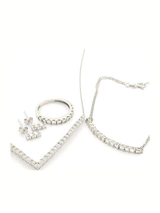 Jewelry Set Made of 14K White Gold Jewelry Set Made of 14K White Gold