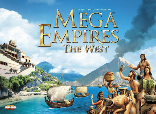 Board Game Mega Empires: The West for 3-9 Players 12+ Years Old (EN) Ares Games