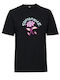 Γυναικείο T-shirt Floral Μαύρο