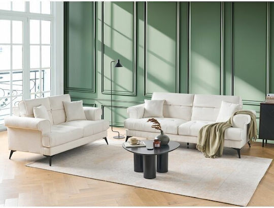 Berwyn 2436 Living Room Furniture Set 3-Seater & 2-Seater White