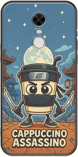 Brainrot Cappuccino Assassin Xiaomi Redmi Note 4 Note 4x Black TPU Black Silicone