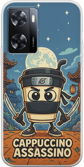 Brainrot Cappuccino Assasino Oppo A57s Flexible Tpu Διάφανη Σιλικόνη
