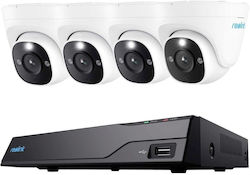 Reolink Σύστημα Παρακολούθησης 4 Καμερών IP 8MP Reolink Σύστημα Παρακολούθησης 4 Καμερών IP 8MP