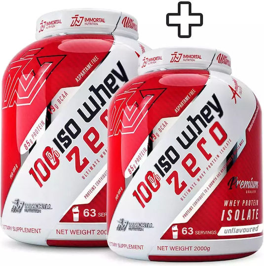 2x Immortal Iso Whey Zero 2kg 4000gr Unflavoured