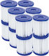 Set 12 Water Filters Bestway Plastic White Blue