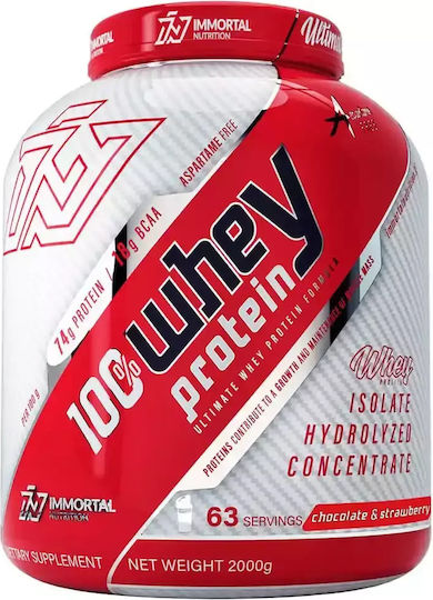 Immortal Nutrition 100% Whey Protein Πρωτεΐνη Ορού Γάλακτος με Γεύση Σοκολάτα Φράουλα 2kg