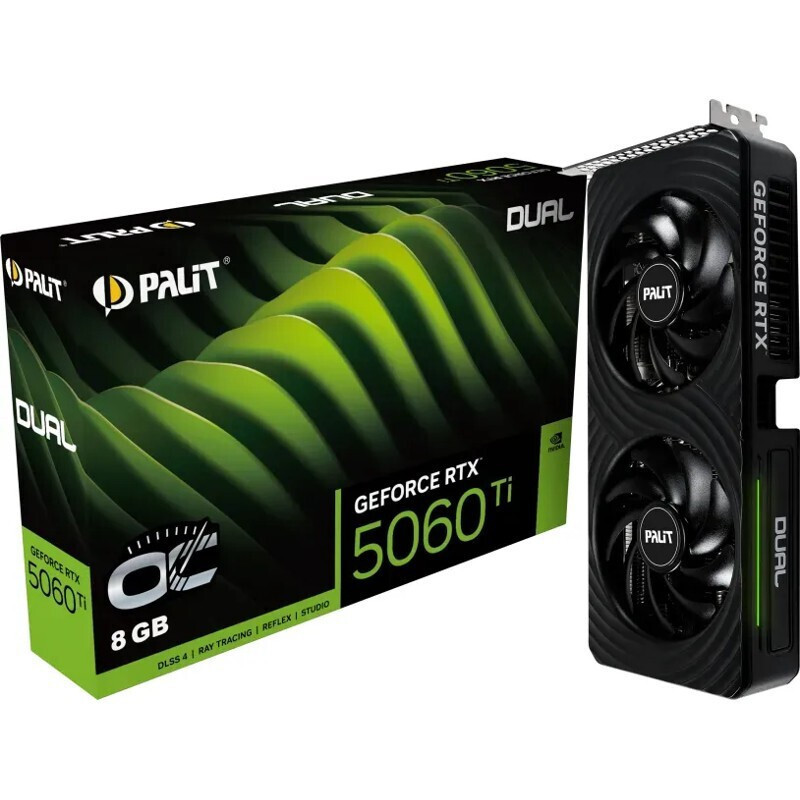 Palit GeForce RTX 5060 Ti 8GB GDDR7 Dual OC Κάρτα Γραφικών