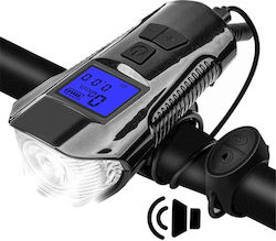 Wasserdichte Sirene Hupe 150 dB LED-Lauflichter LCD-Bildschirm & Timer Geschwindigkeits- & Distanzmesser Fahrrad Mehrere Funktionen