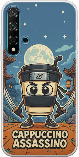 Brainrot Cappuccino Assassin Huawei Nova 5t Flexible TPU Transparent Silicone