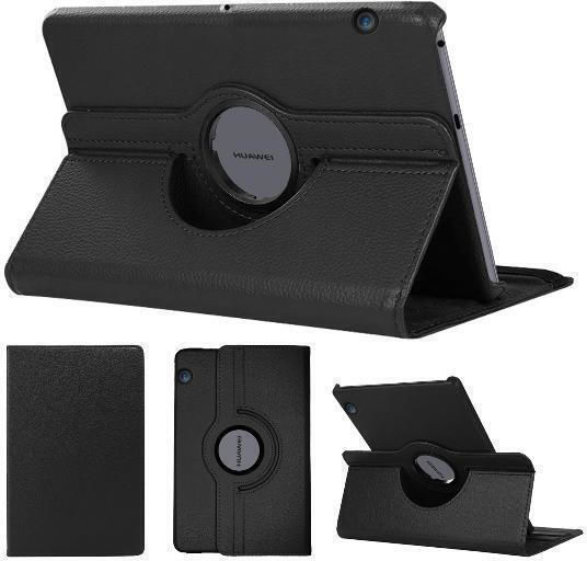 Flip Cover Περιστρεφόμενη Μαύρη (Huawei MediaPad T5 10 - 10.1 Inch)