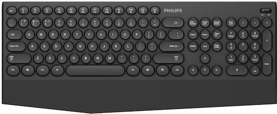 Philips K303 Ασύρματο Bluetooth Πληκτρολόγιο Αγγλικό UK