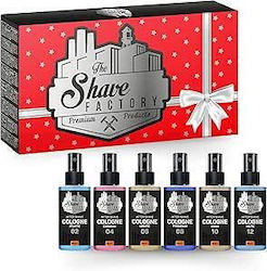 The Shave Factory Männliches Duftset mit Eau de Cologne 6 Stück