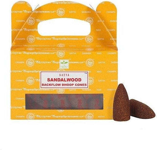 Satya Αρωματικοί Κώνοι με Άρωμα Σανδαλόξυλο 75gr