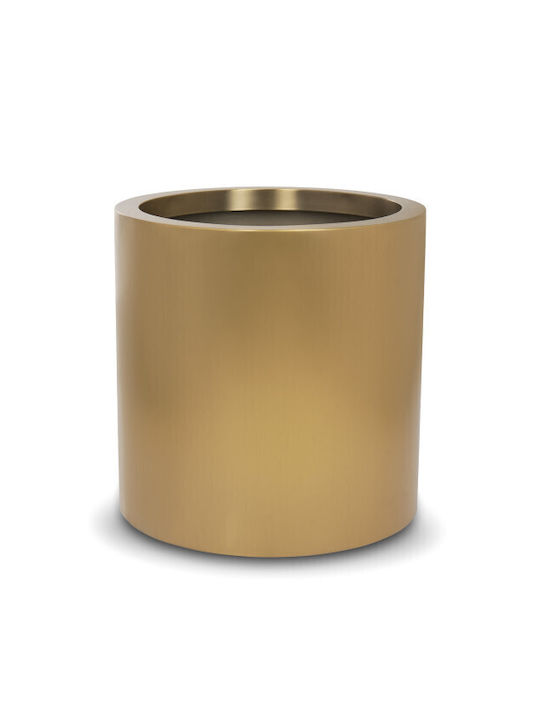 Harmony Pot Metallic Matte Gold 40x40x40cm.