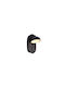 Inlight Lamp Wall with Integrated LED and Warm White Light Black 22x14cm
