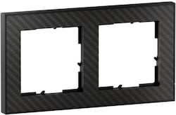 Frame 2-gang Carbon Seano 765192 Legrand 765192