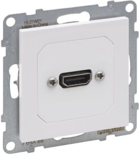 HDMI Mechanism Pre-Wired White Seano 765188 Legrand 765188