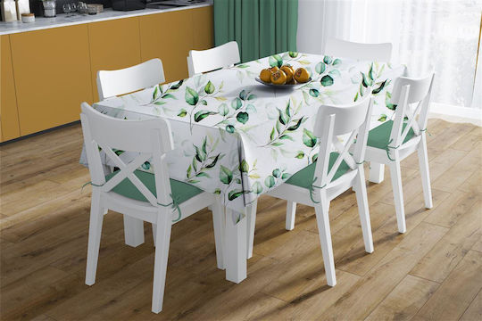 Leaves 462 Fleckabweisend Weiß-Grün 180x300cm Leaves 462 Fleckabweisend Weiß-Grün 180x300cm