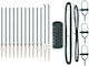 vidaXL Wire Fencing Razor Wire Galvanized Set Green 0.6x25m