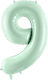 Baloane Cifre Verde Mentă 86 Cm – 34″ 9