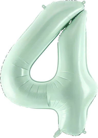 Baloane Cifre Verde Mentă 86 Cm – 34″ 4