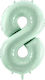 Baloane Cifre Verde Mentă 86 Cm – 34″ 8
