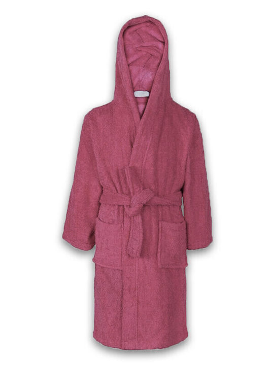Bathrobe with Hood Dusty Rose 420gr/m²