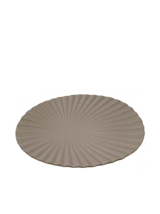 Karvounis Platou Decorativ Ceramică Bej 1buc 32...