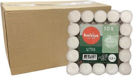 Bolsius Lumânări Mici Lites Aromatice În Culoare Albă Până La 3 5 Ore Timp De Ardere 16 Bucăți