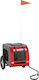 vidaXL Dog Carrying Red Bicycle Trailer for 30kg Pets