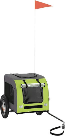 vidaXL Dog Carrying Green Bicycle Trailer for 30kg Pets