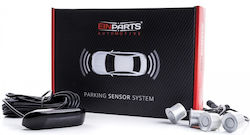 Einparts Car Parking System with Screen and 4 Sensors 22mm in Silver Color