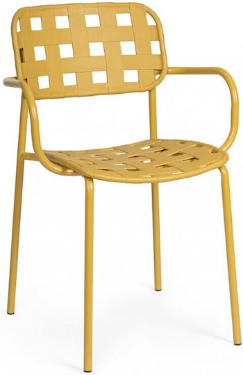 Scaun de exterior Metalic Clover Aukra 4buc 52x54x80cm