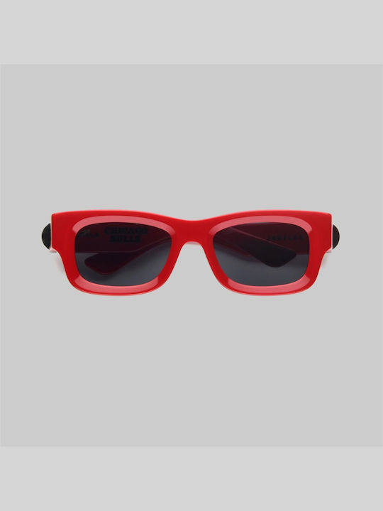 Akila Unisex Sunglasses with Red Frame and Red Lens 2221-5501