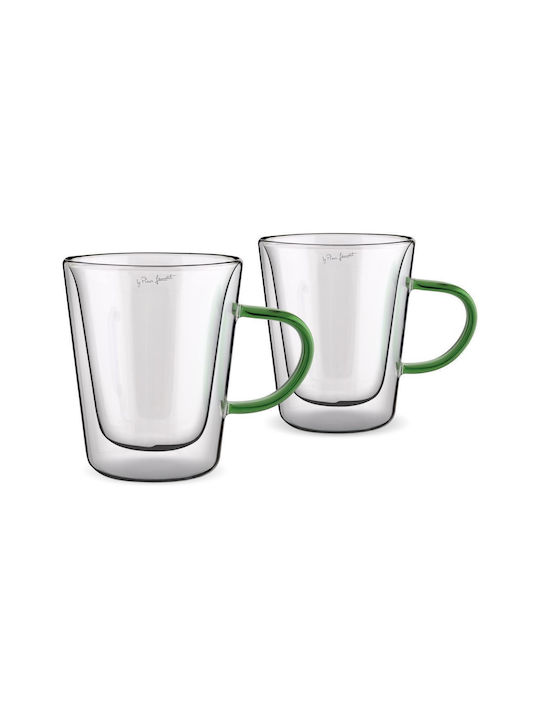 Lamart Set of Glasses made of Glass in Green Color 300ml 2pcs