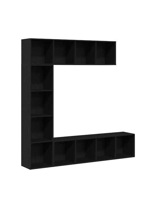 Wohnzimmer TV-Einheit Schwarz M36xB30xH143cm